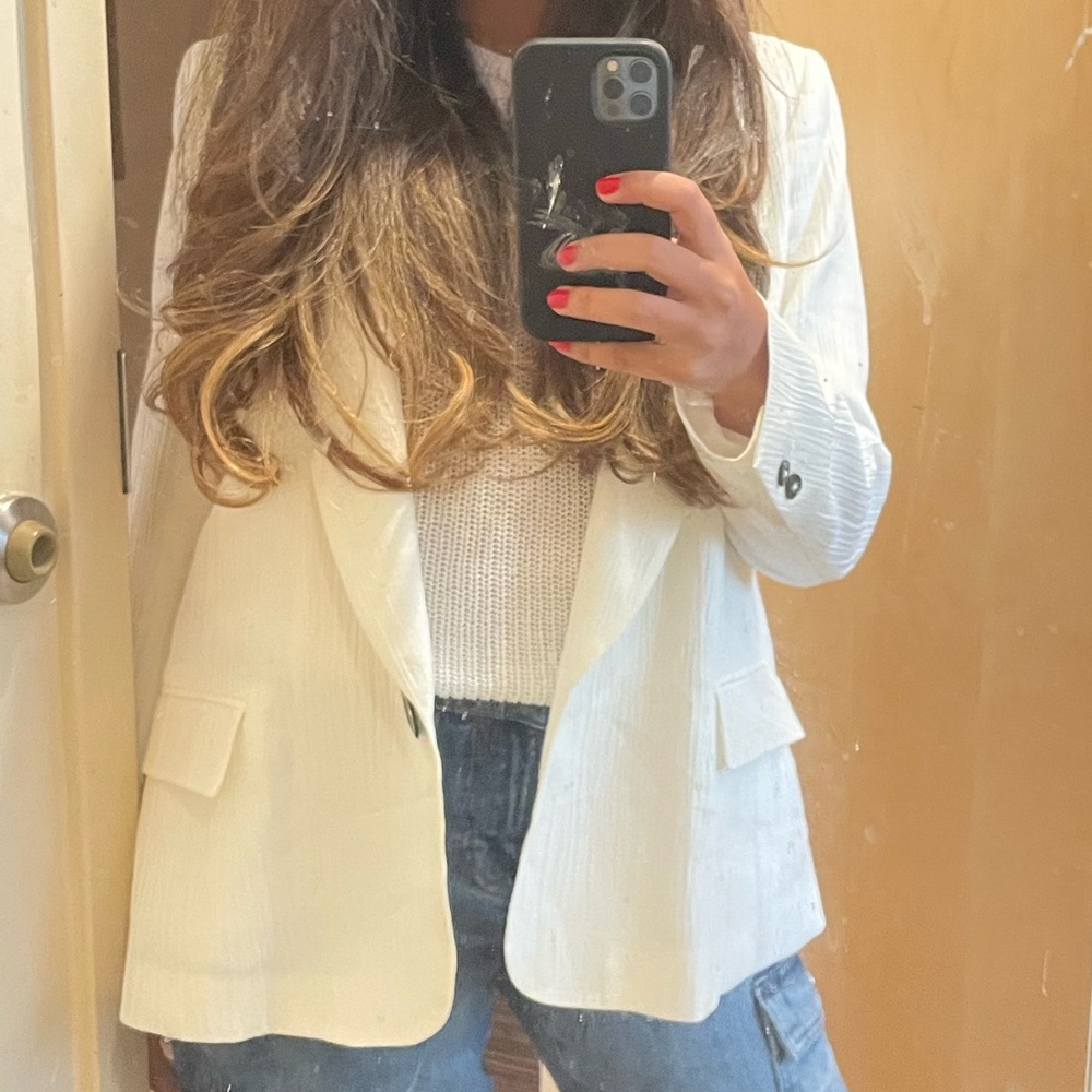 Zara - White Blazer (M)